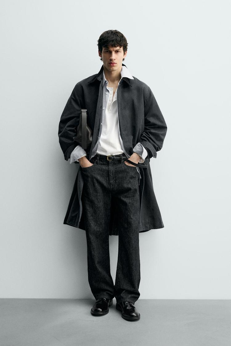 WAXED FINISH TRENCH COAT - Zara product image