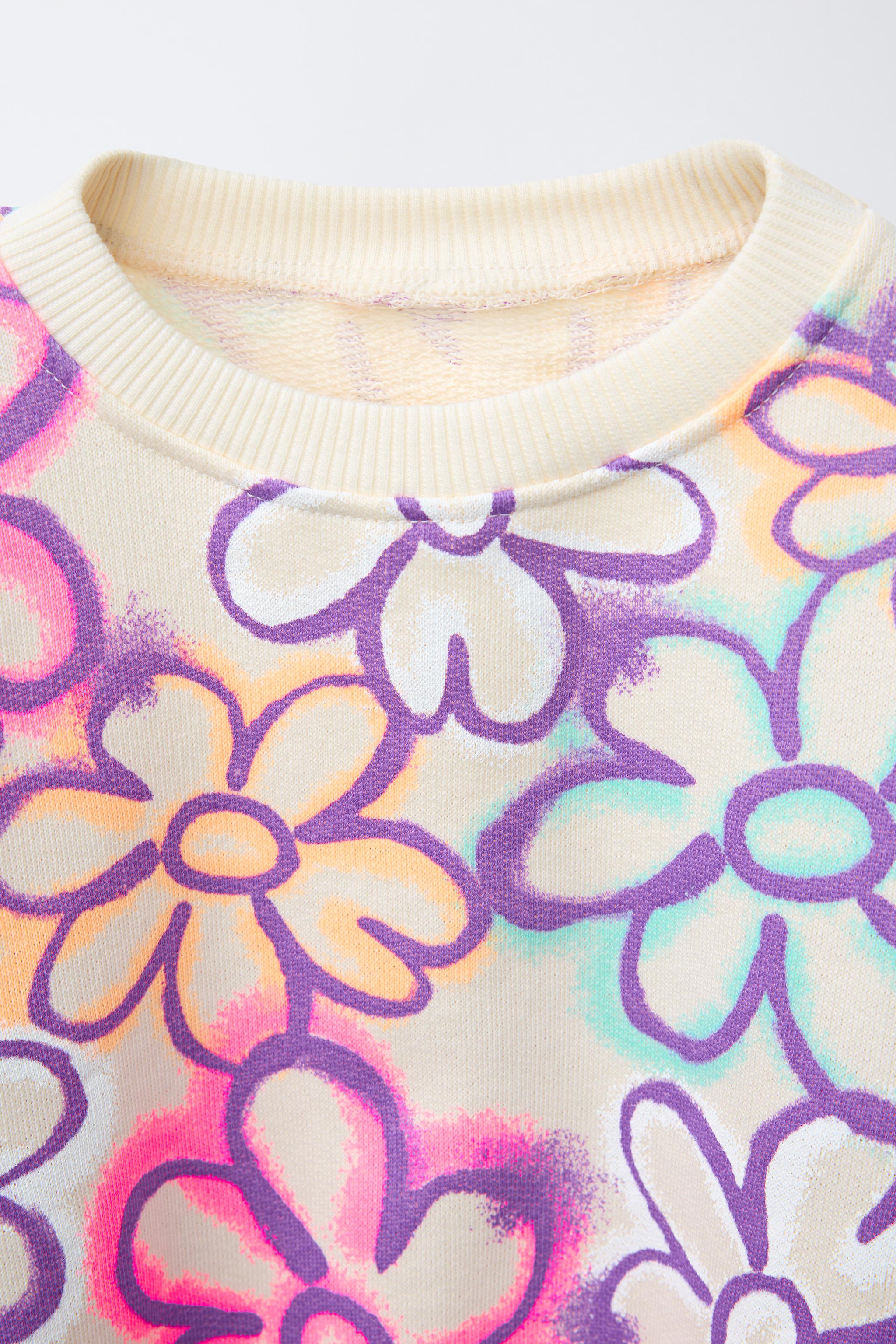 SWEAT FLEURS GRAFFITI