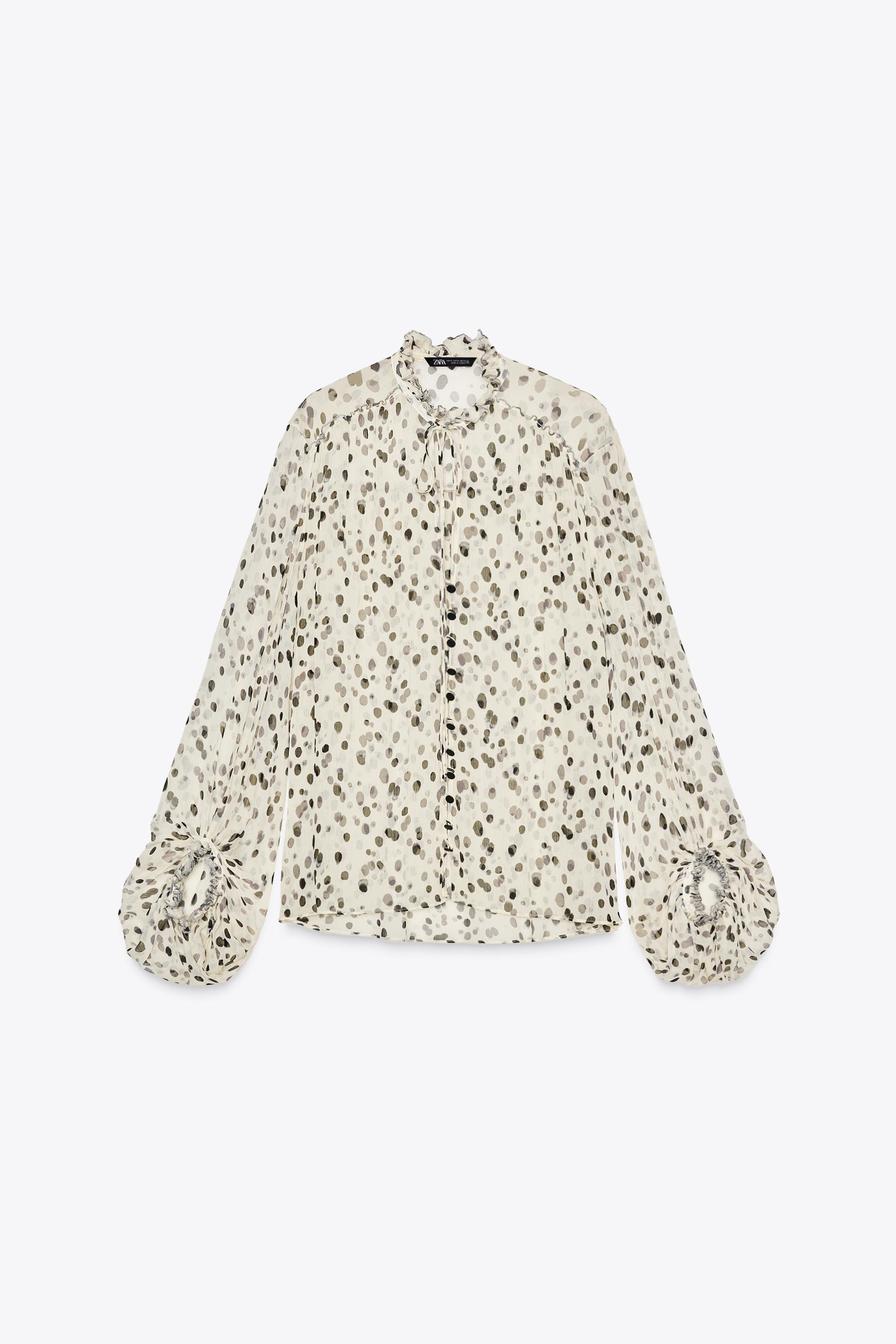 ZW COLLECTION POLKA DOT SHIRT