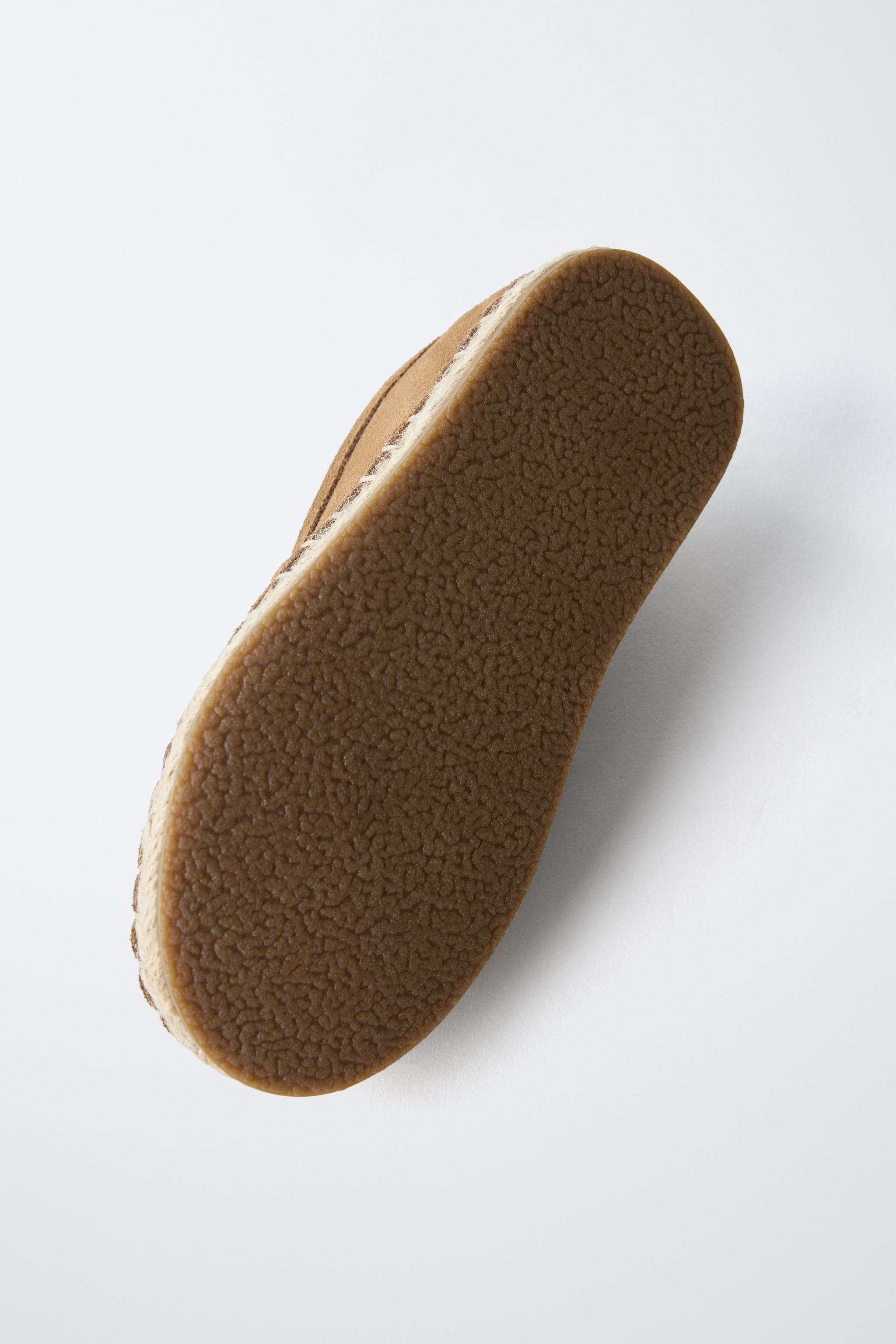 LEATHER JUTE LOAFERS