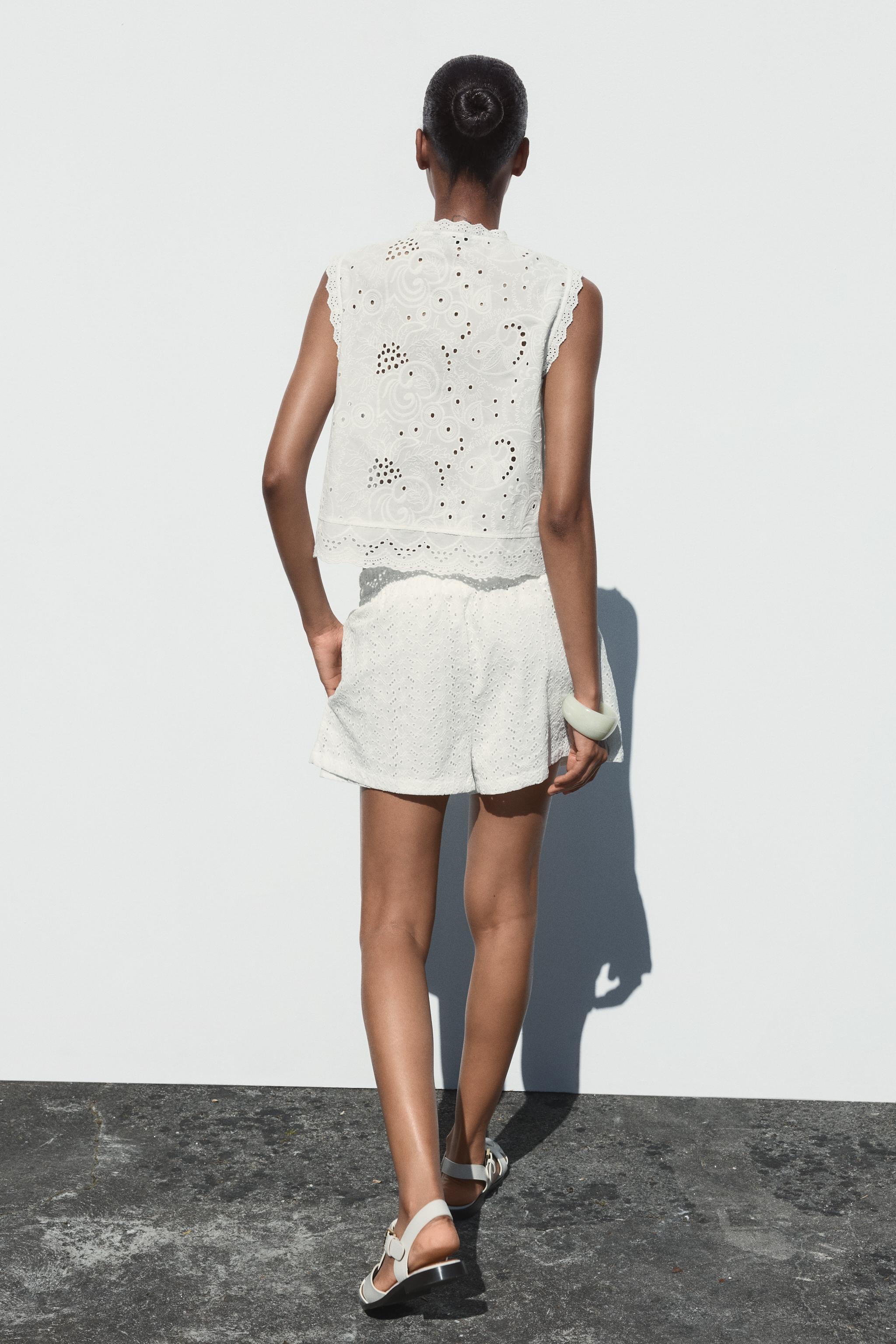 BERMUDA BRODERIES PERFORÉES