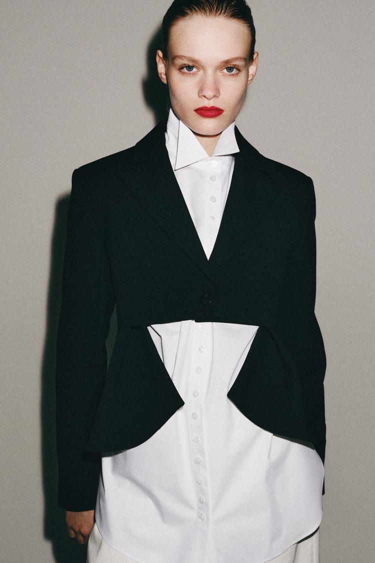 ZW COLLECTION ASYMMETRIC BLAZER - Zara product image