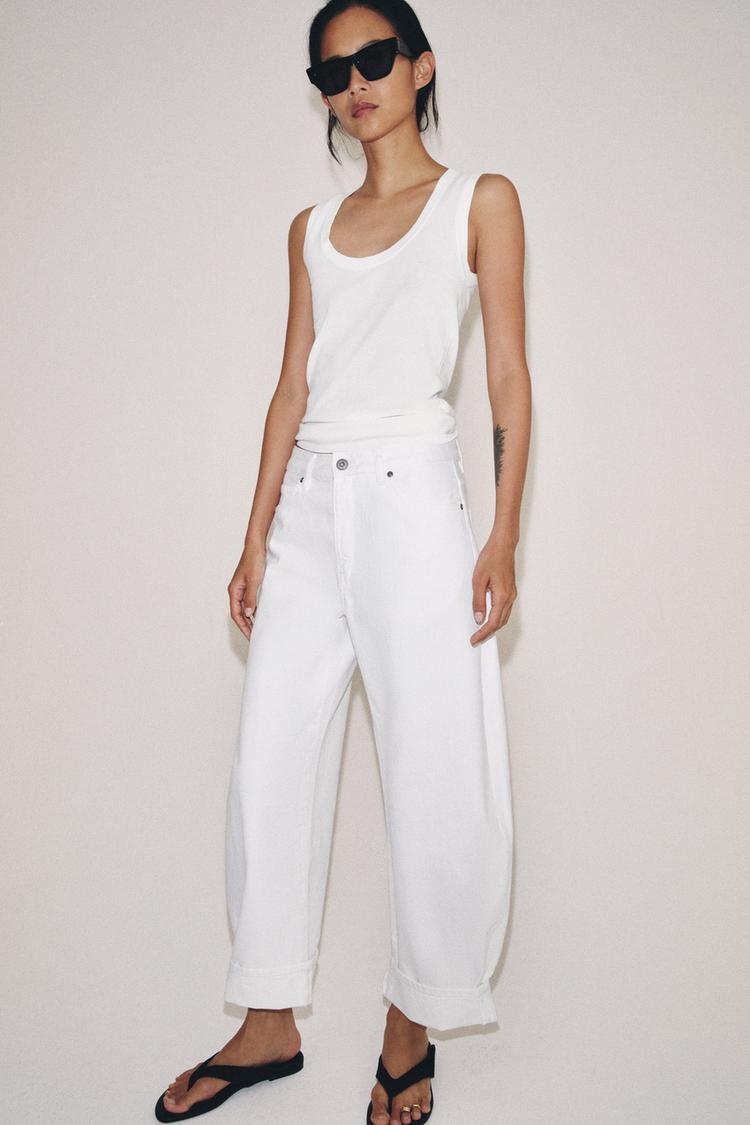 ZW COLLECTION MID-RISE BALLOON JEANS - Zara product image