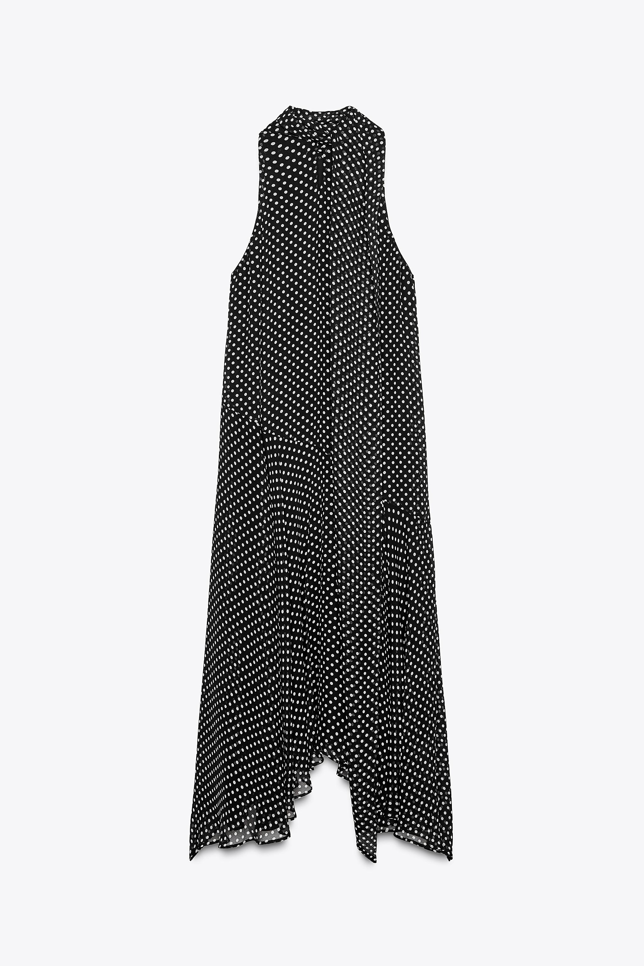 ZW COLLECTION HALTER POLKA DOT DRESS