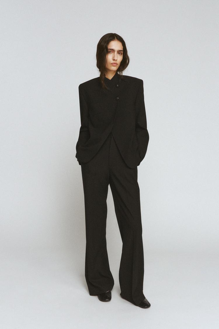 HIGH COLLAR BUTTONED BLAZER ZW COLLECTION - Zara product image
