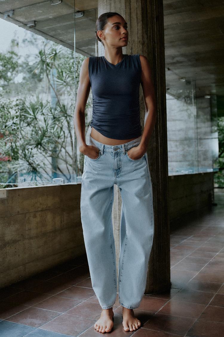 Z1975 HI-RISE FRONT SEAM JEANS - Zara product image