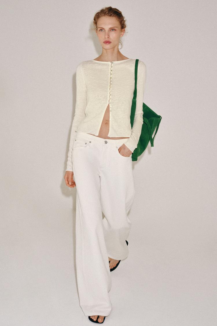 BUTTONED RUSTIC T-SHIRT - Zara product image