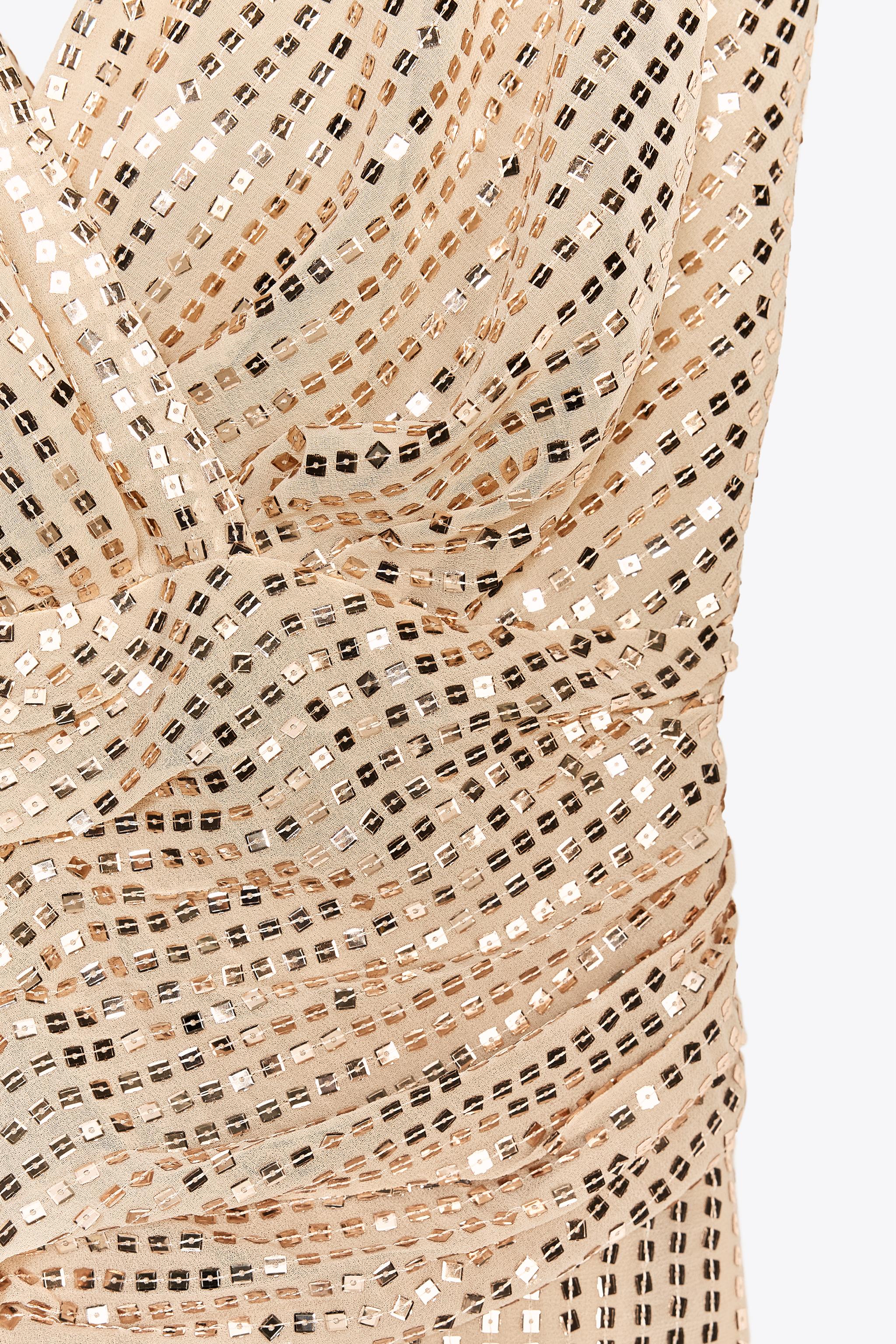 SEQUIN MIDI DRESS