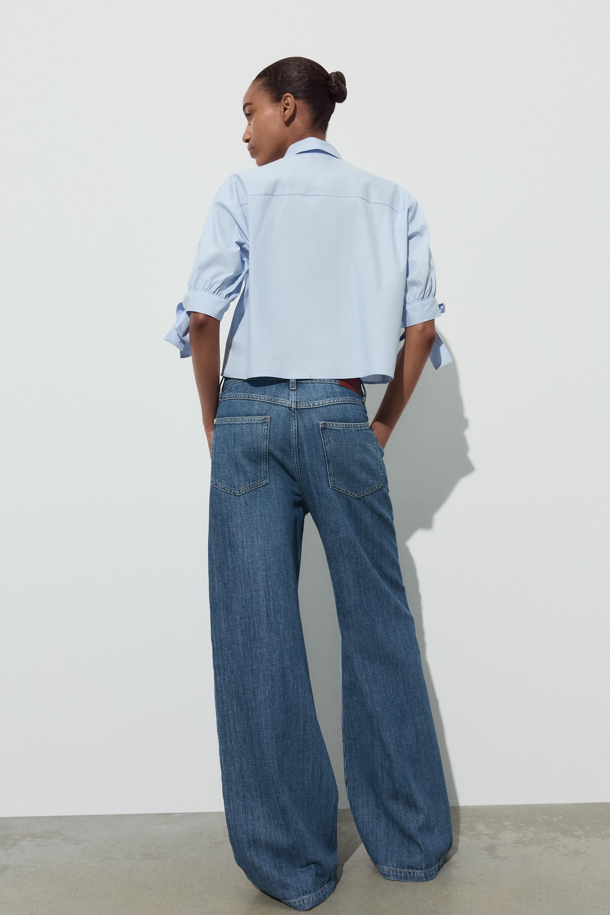 CHEMISE EN POPELINE À LACETS