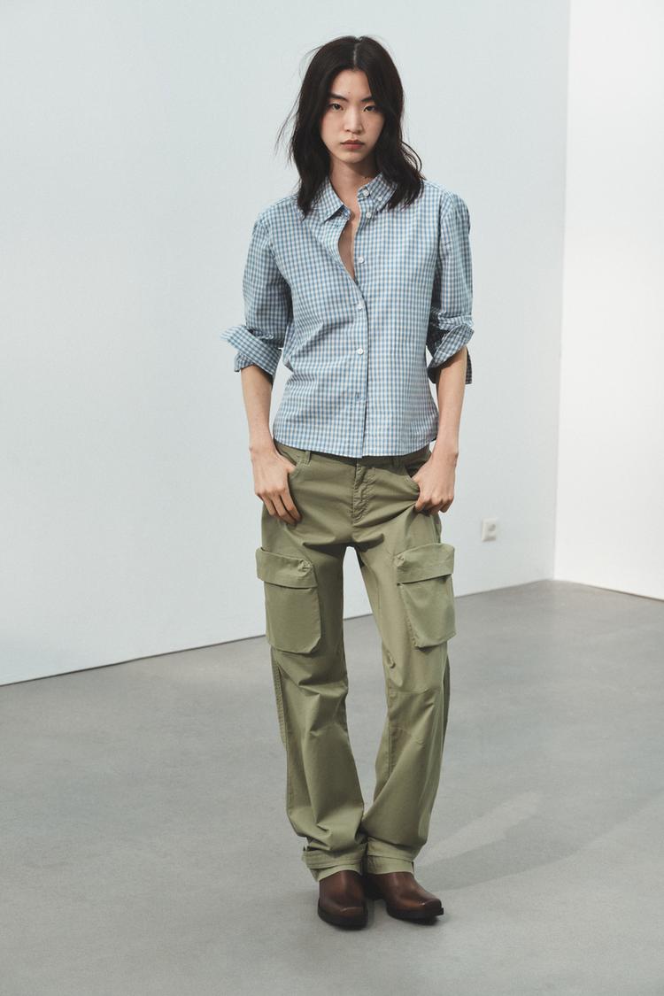 FITTED PLAID SHIRT - Zara product image