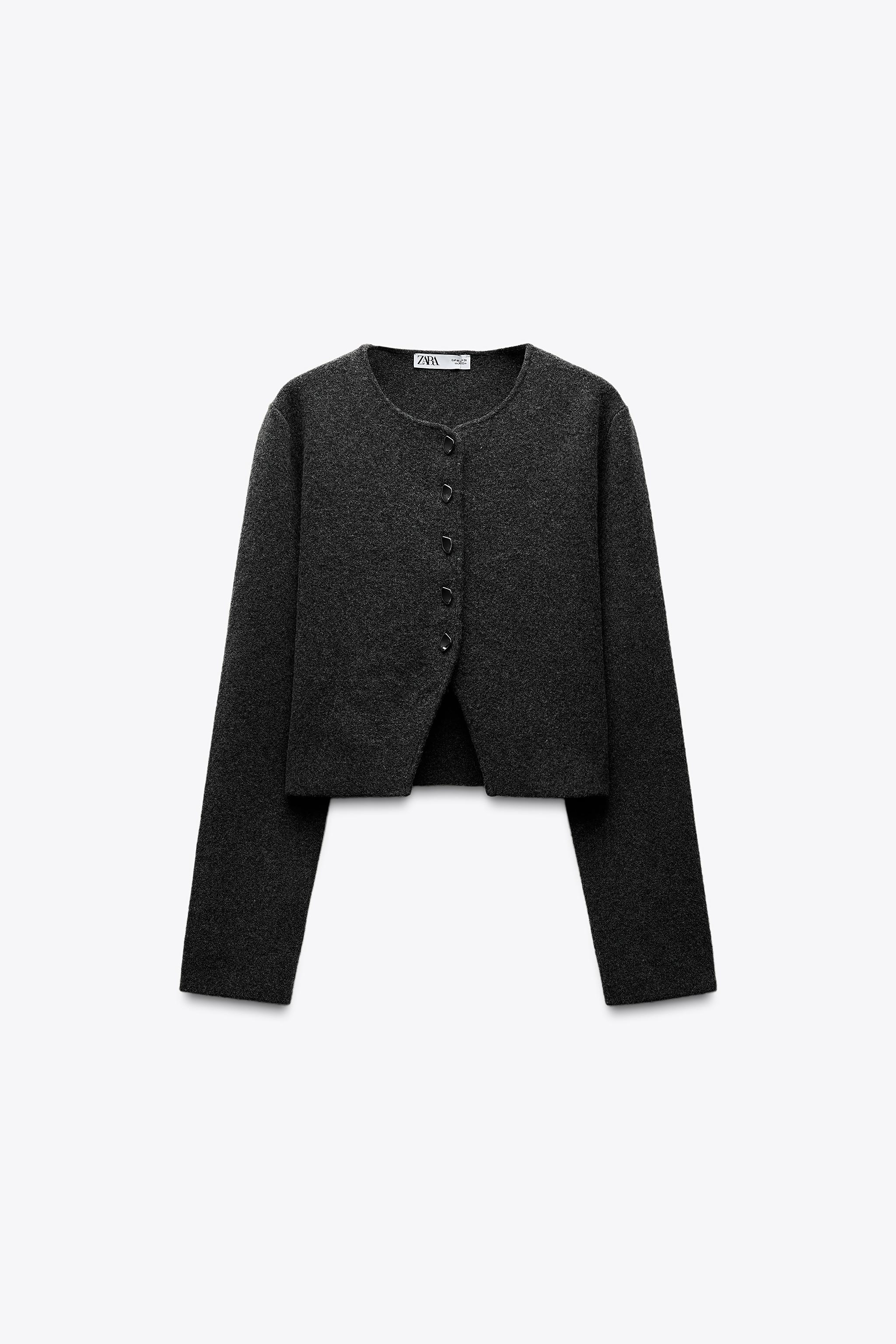 GILET COURT EN MAILLE UNI