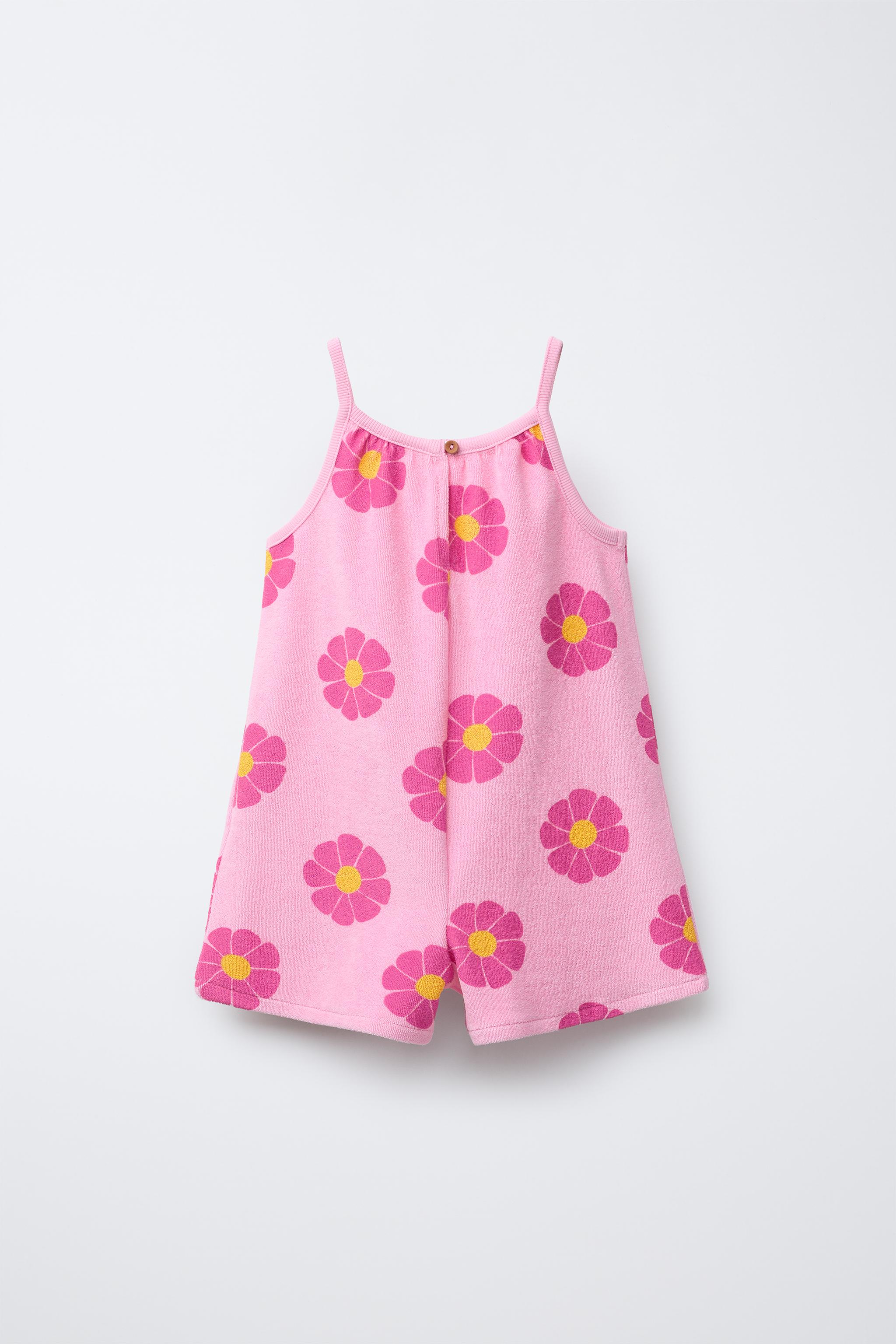 PRINTED TERRY CLOTH JUMPSUIT