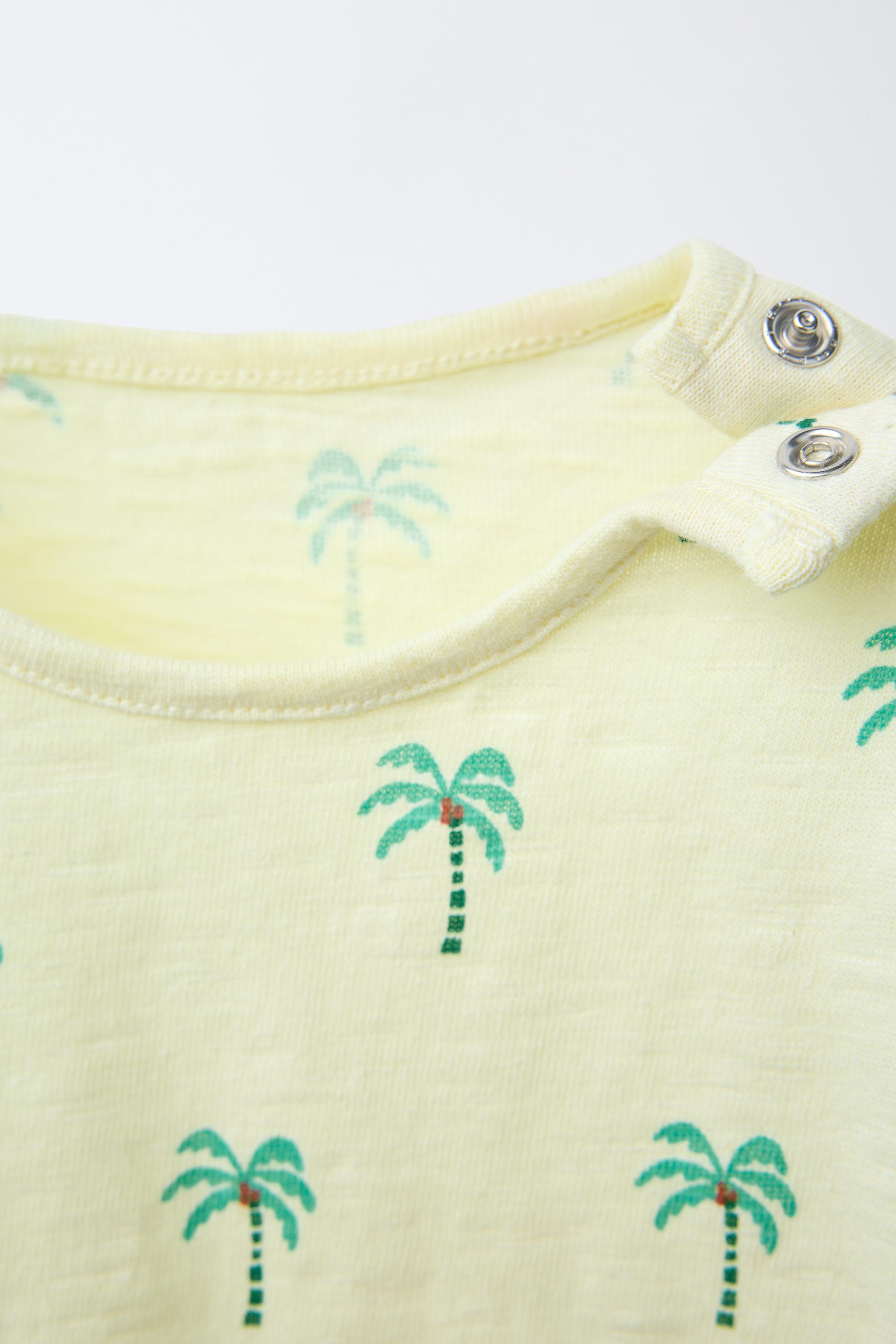 PALM TREE PRINT T-SHIRT