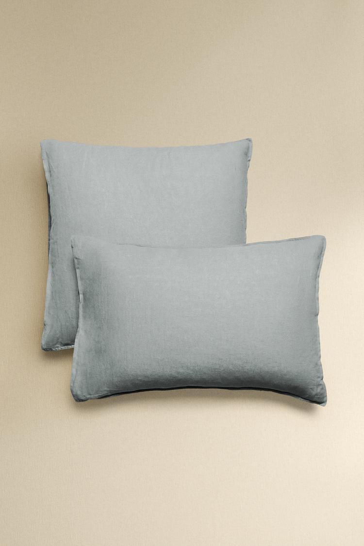 WASHED LINEN PILLOWCASE (140 GXM²) - Zara product image