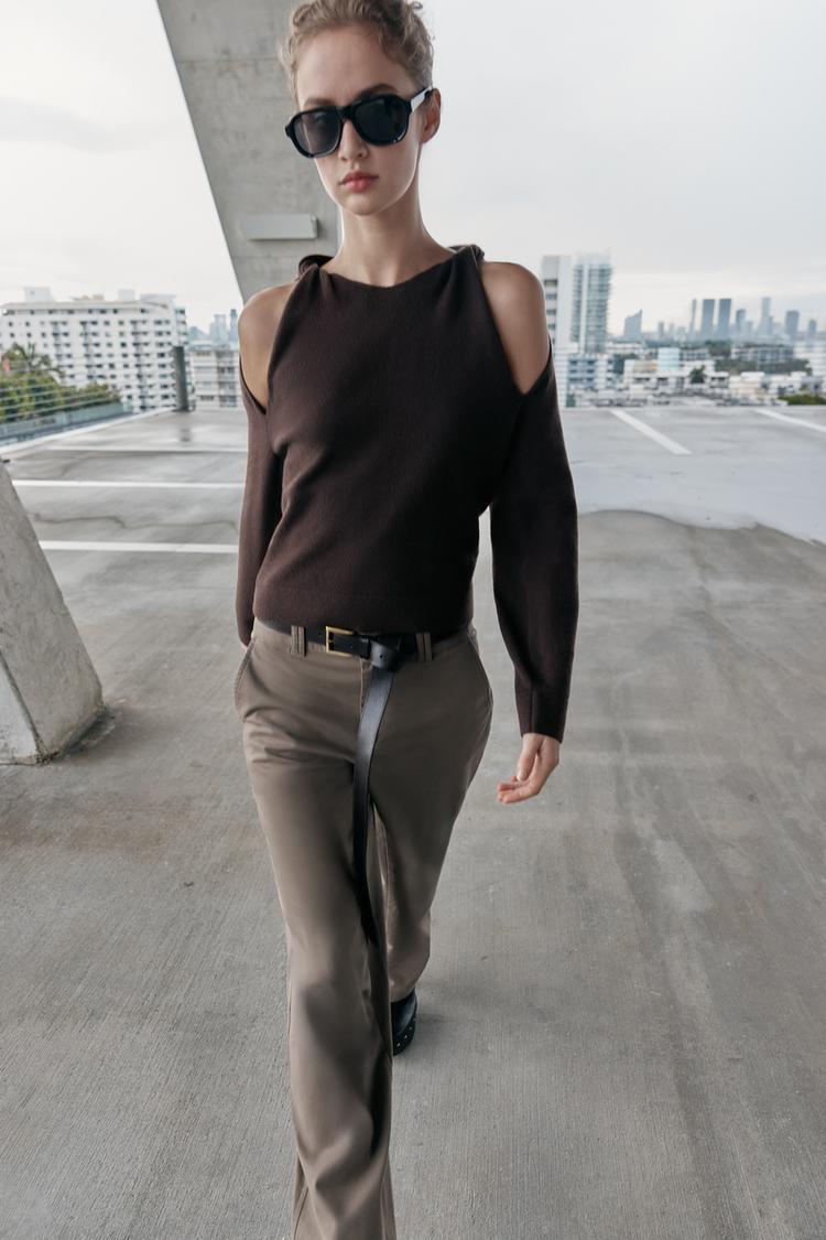 CUT-OUT KNIT JUMPER - Zara product image