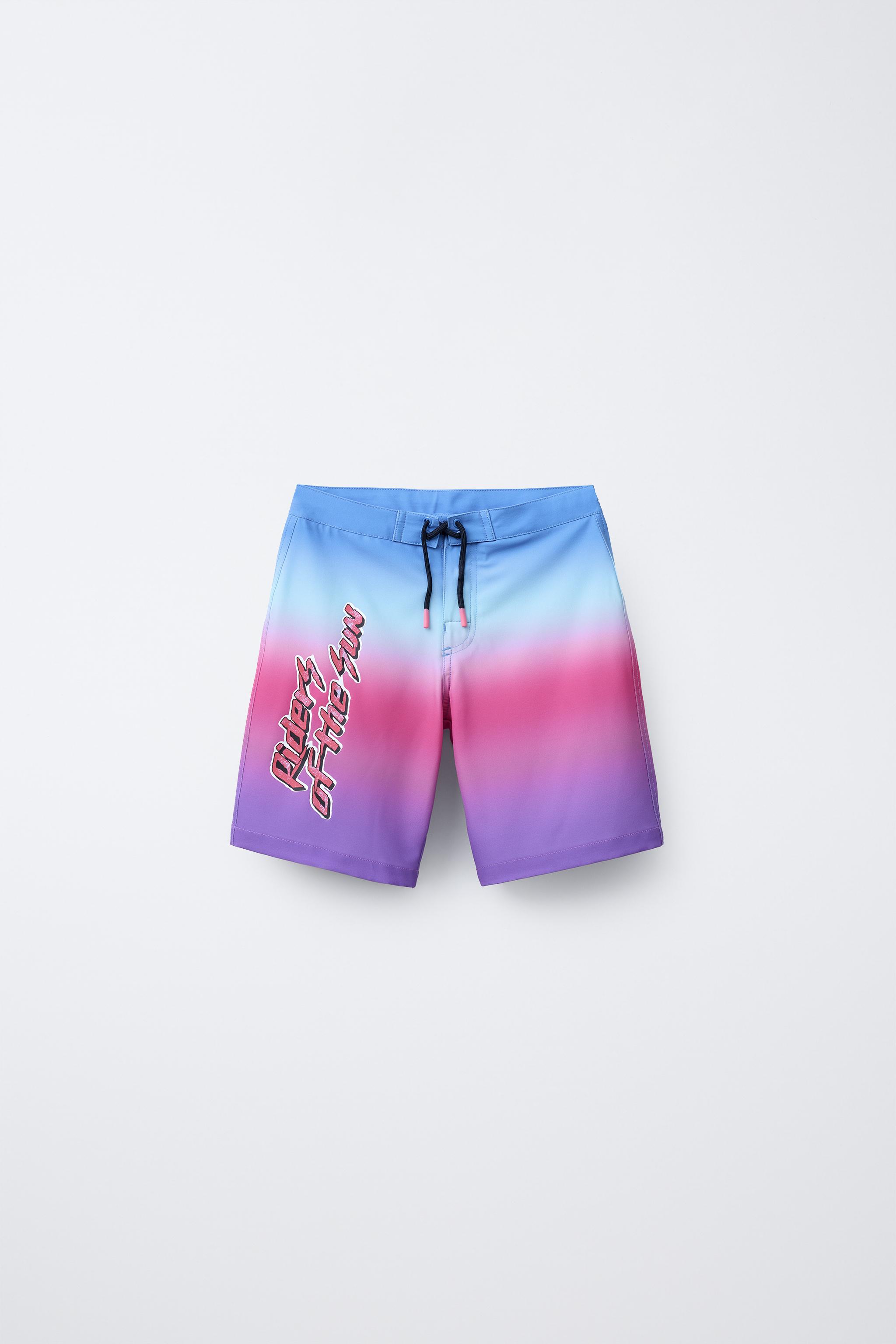 6-14 YEARS/ TIE-DYE SWIM SHORTS
