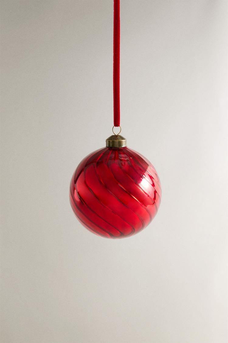 CHRISTMAS TREE SPIRAL BALL ORNAMENT