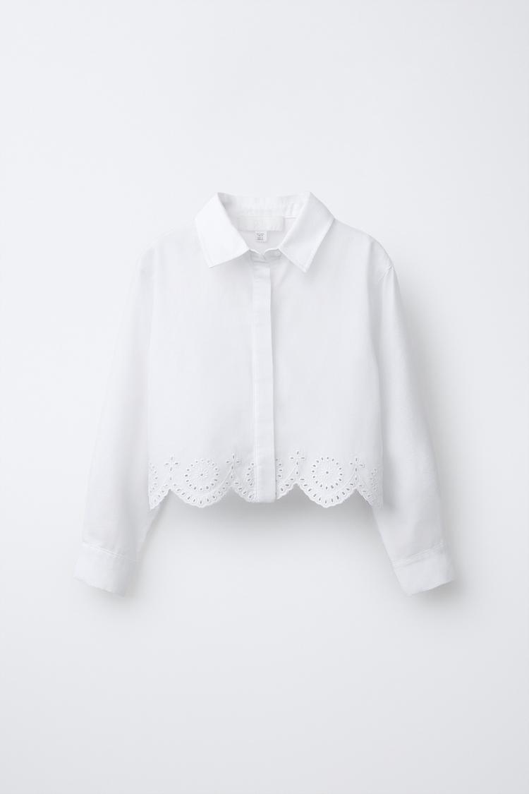 SCHIFFLY CROPPED SHIRT - Zara product image