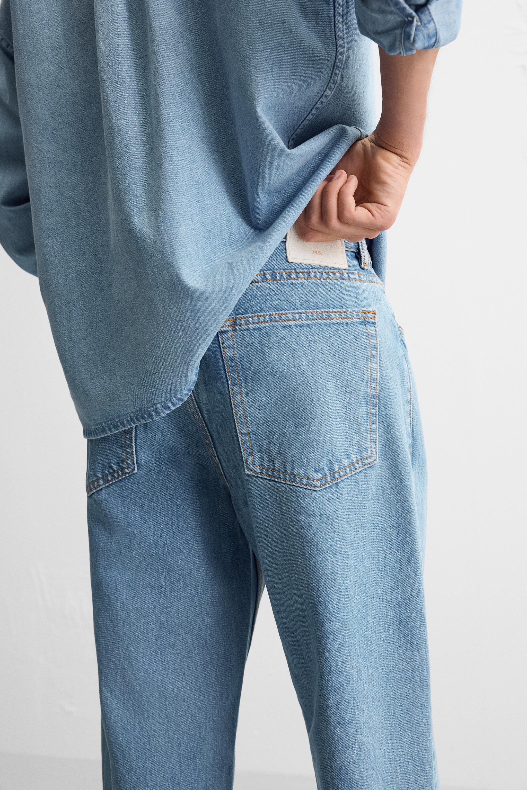 STRAIGHT CROPPED FIT JEANS