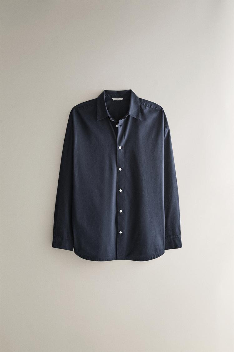 PLAIN COTTON BEACH SHIRT - Zara product image