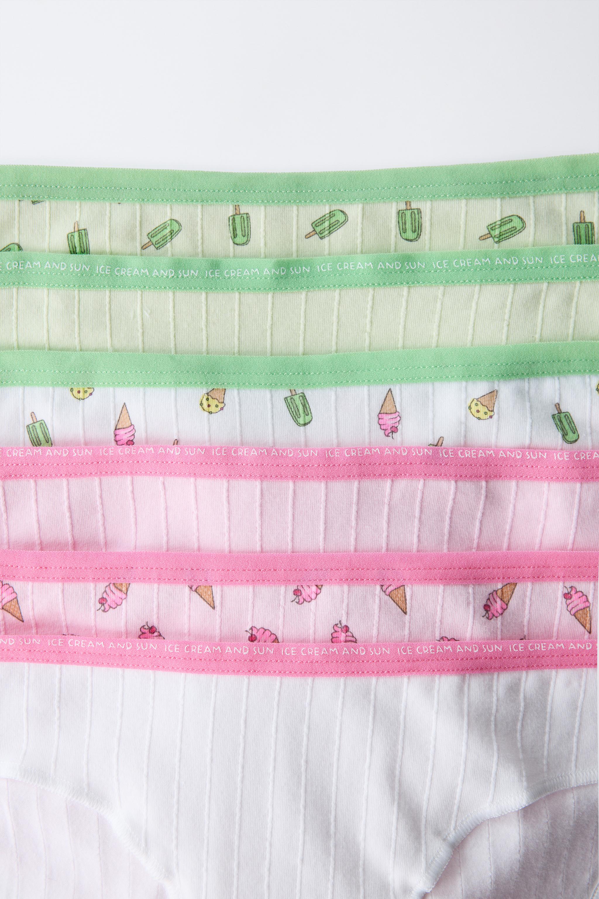 2-6 YRS/ SIX-PACK OF ICE CREAM UNDERWEAR