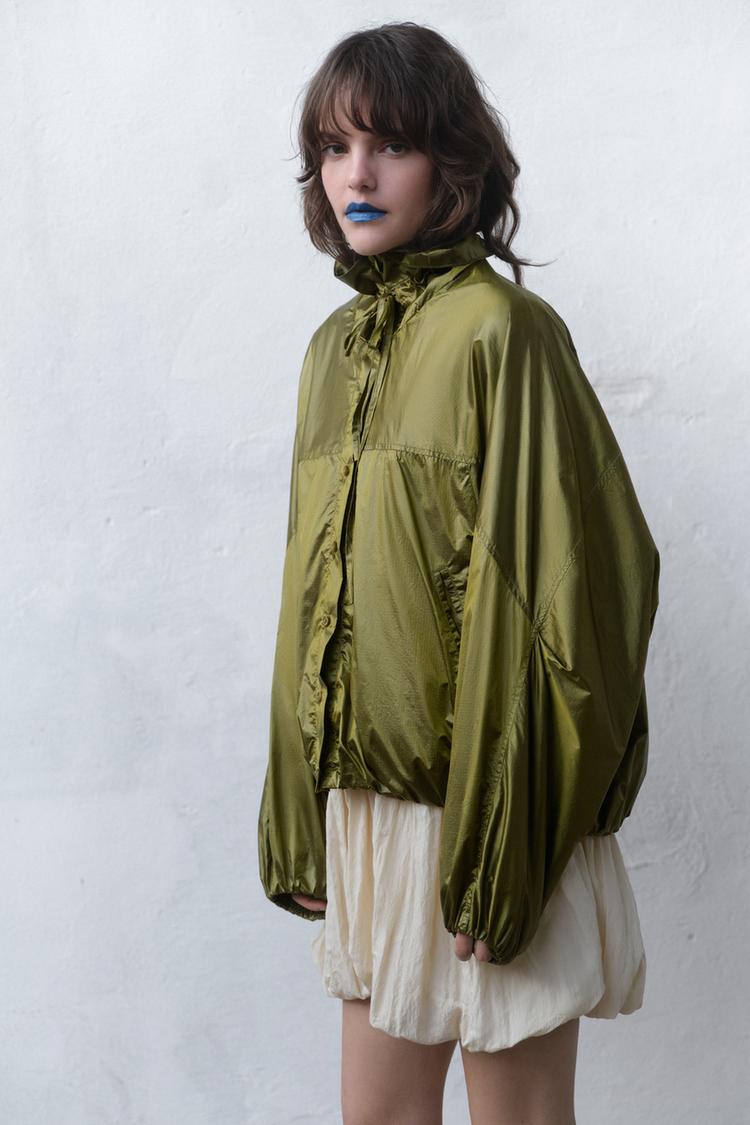 OVERSIZED NYLON JACKET - Zara product image