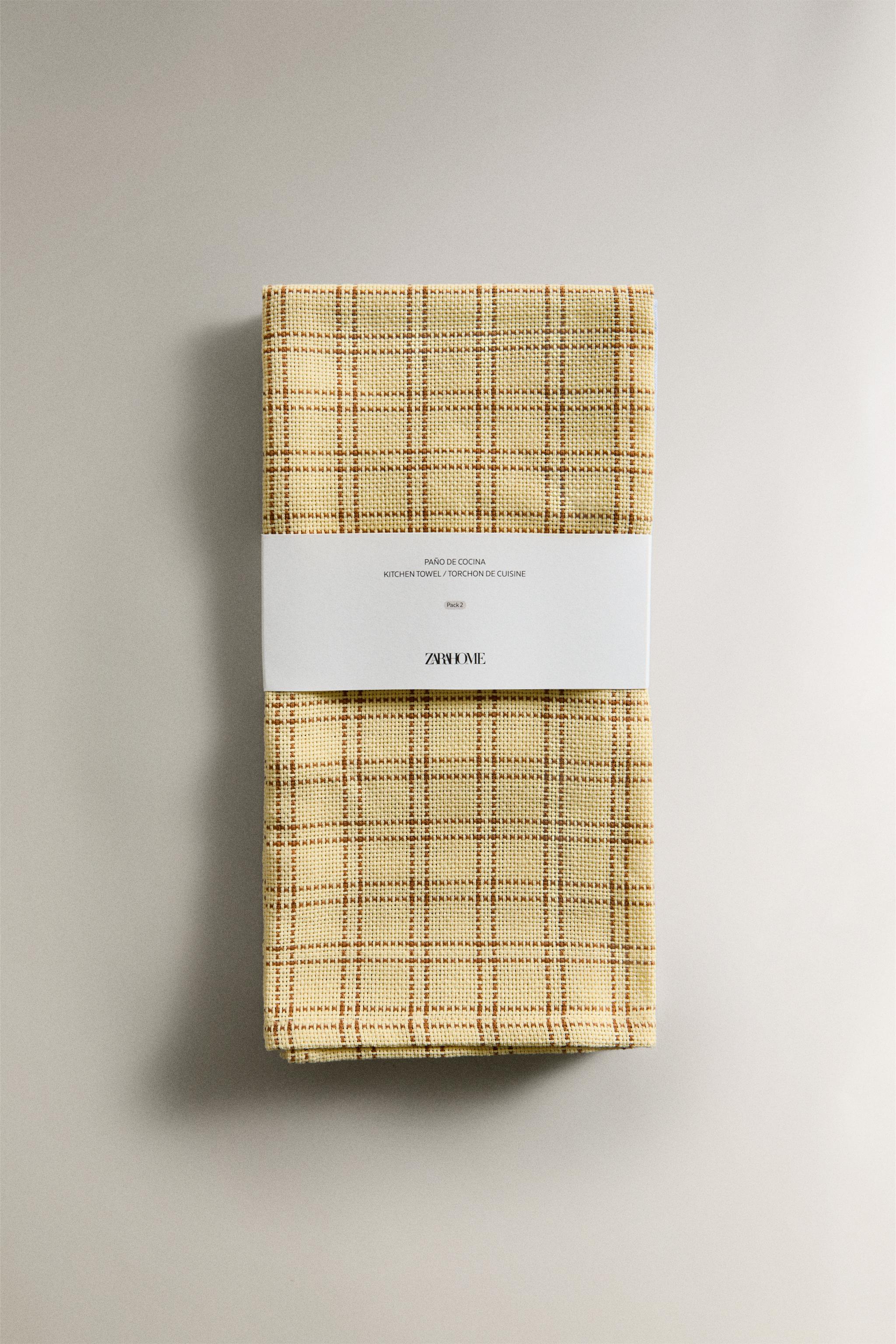 DYED THREAD KITCHEN TOWELS (SET OF 2)