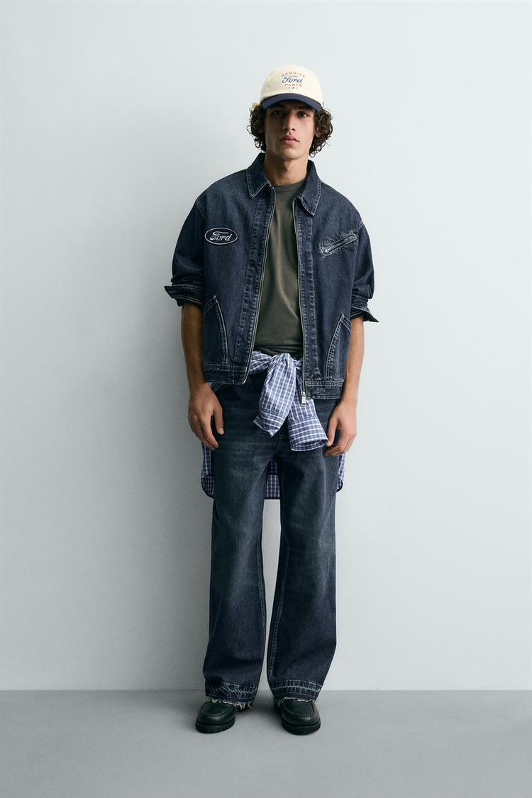 RELAXED FIT JEANS WITH FORD © PATCH - Zara product image