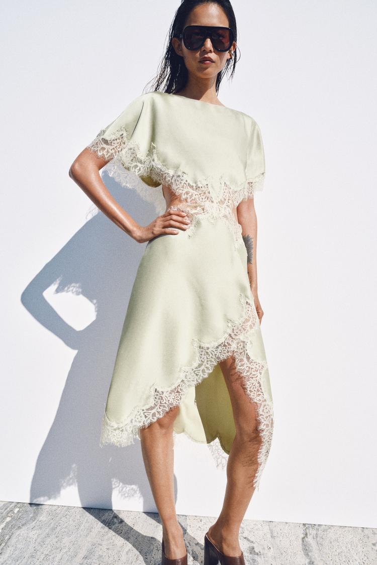 ZW COLLECTION CUT OUT LACE DRESS - Zara product image