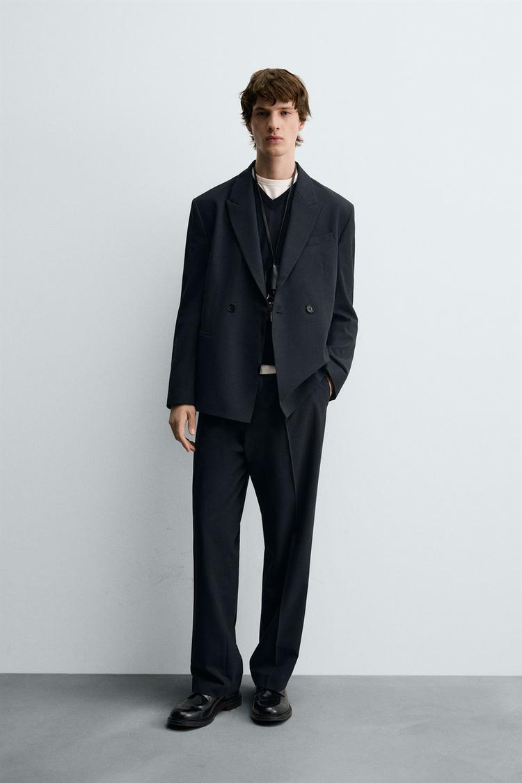 STRIPED SUIT PANTS