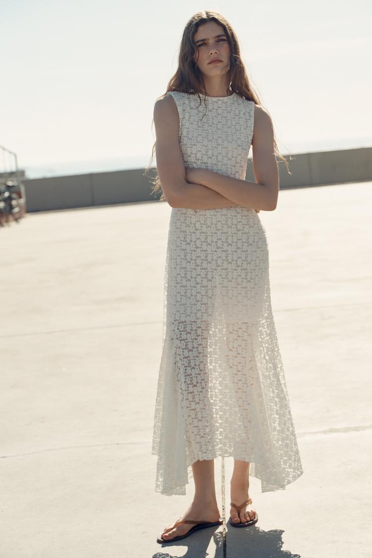 LONG LACE DRESS - Zara product image