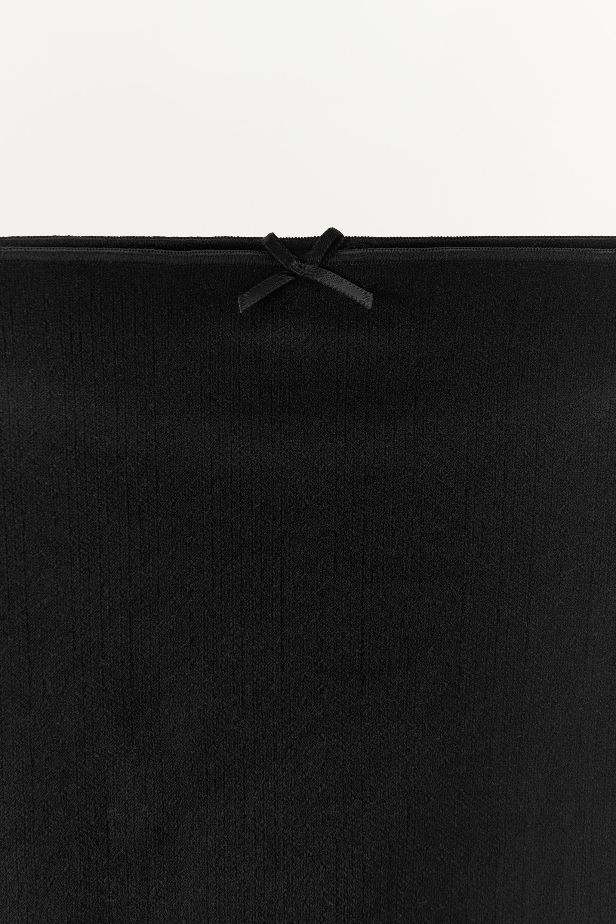 POINTELLE CULOTTE SHORTS WITH SATIN BOW