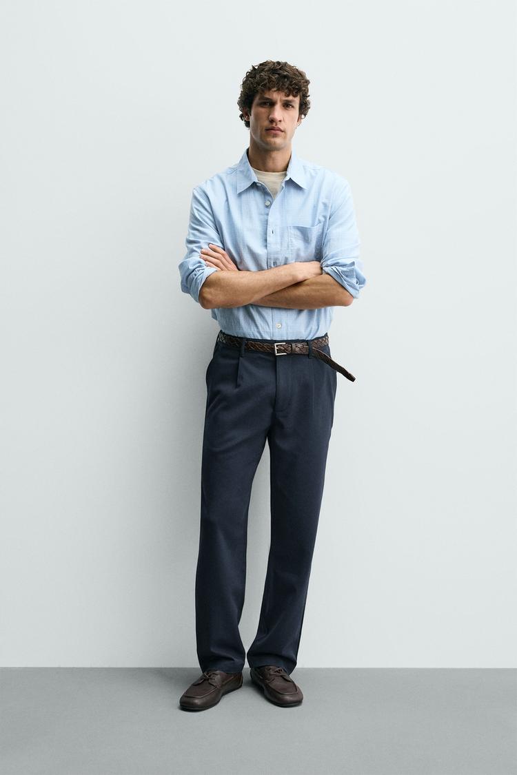 STRAIGHT FIT STRETCH PANTS - Zara product image