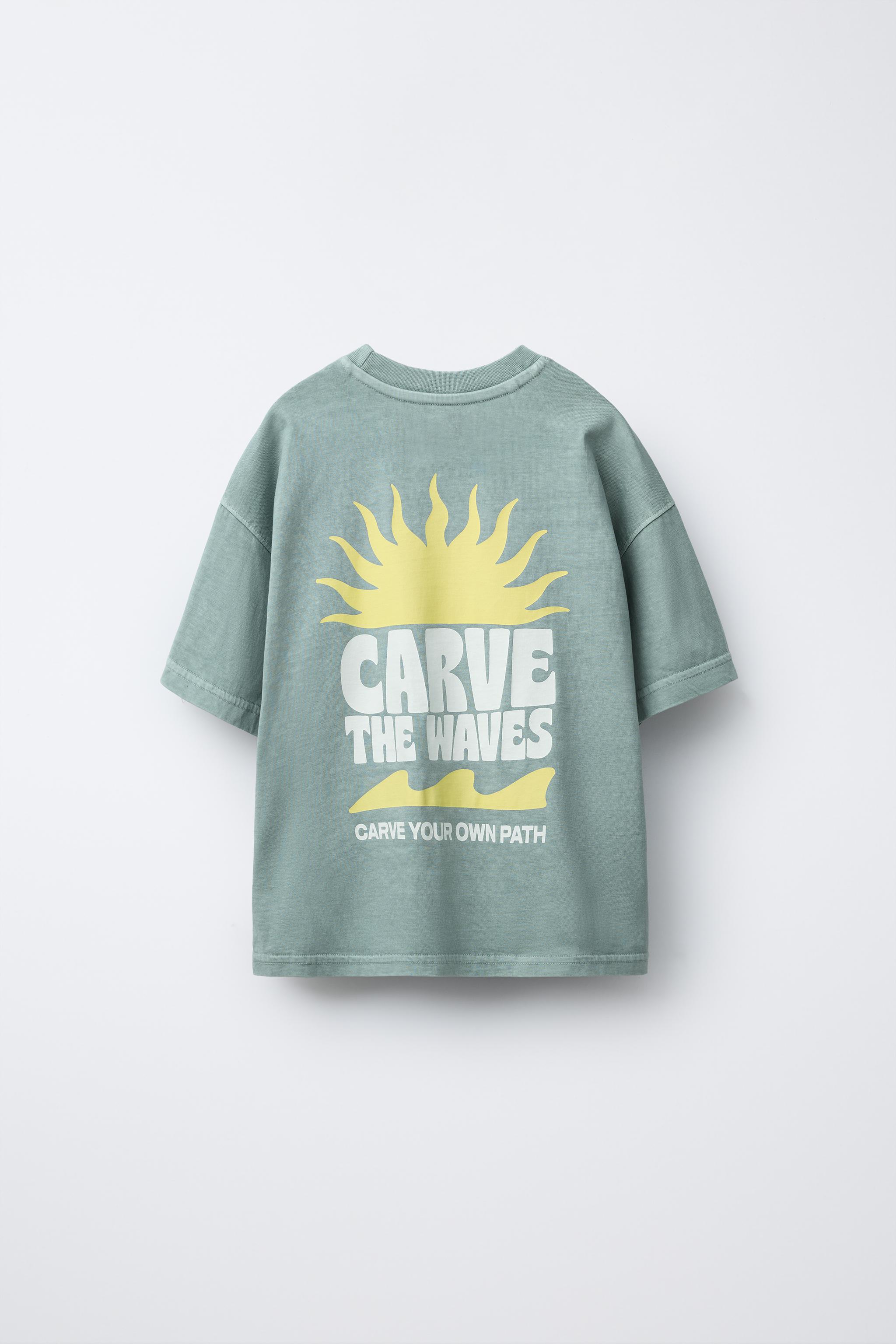 GARMENT DYE PRINT T-SHIRT AND BERMUDA SET
