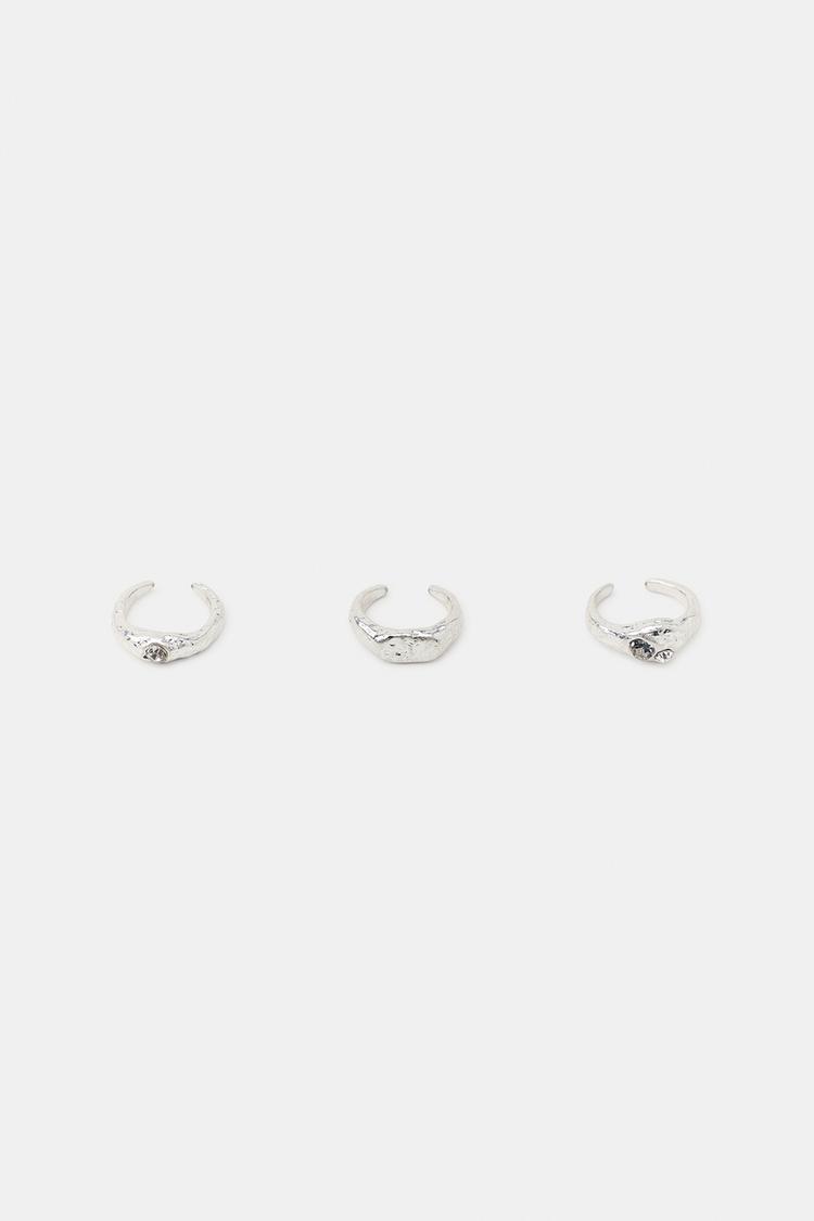 PACK OF 3 ORGANIC TOE RINGS - Zara product image