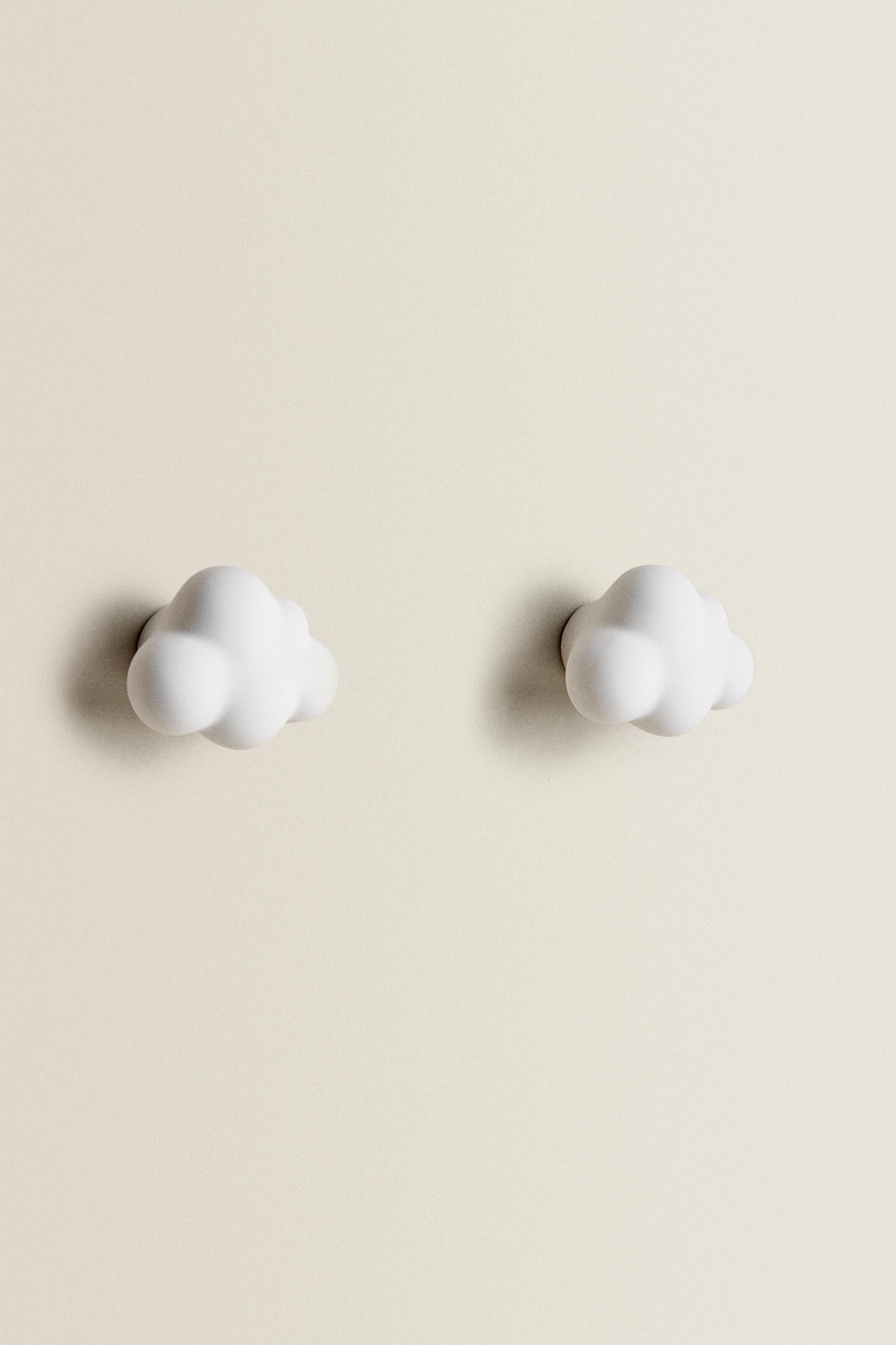 LOT BOUTONS DE PORTE ENFANTS NUAGE (LOT DE 2)