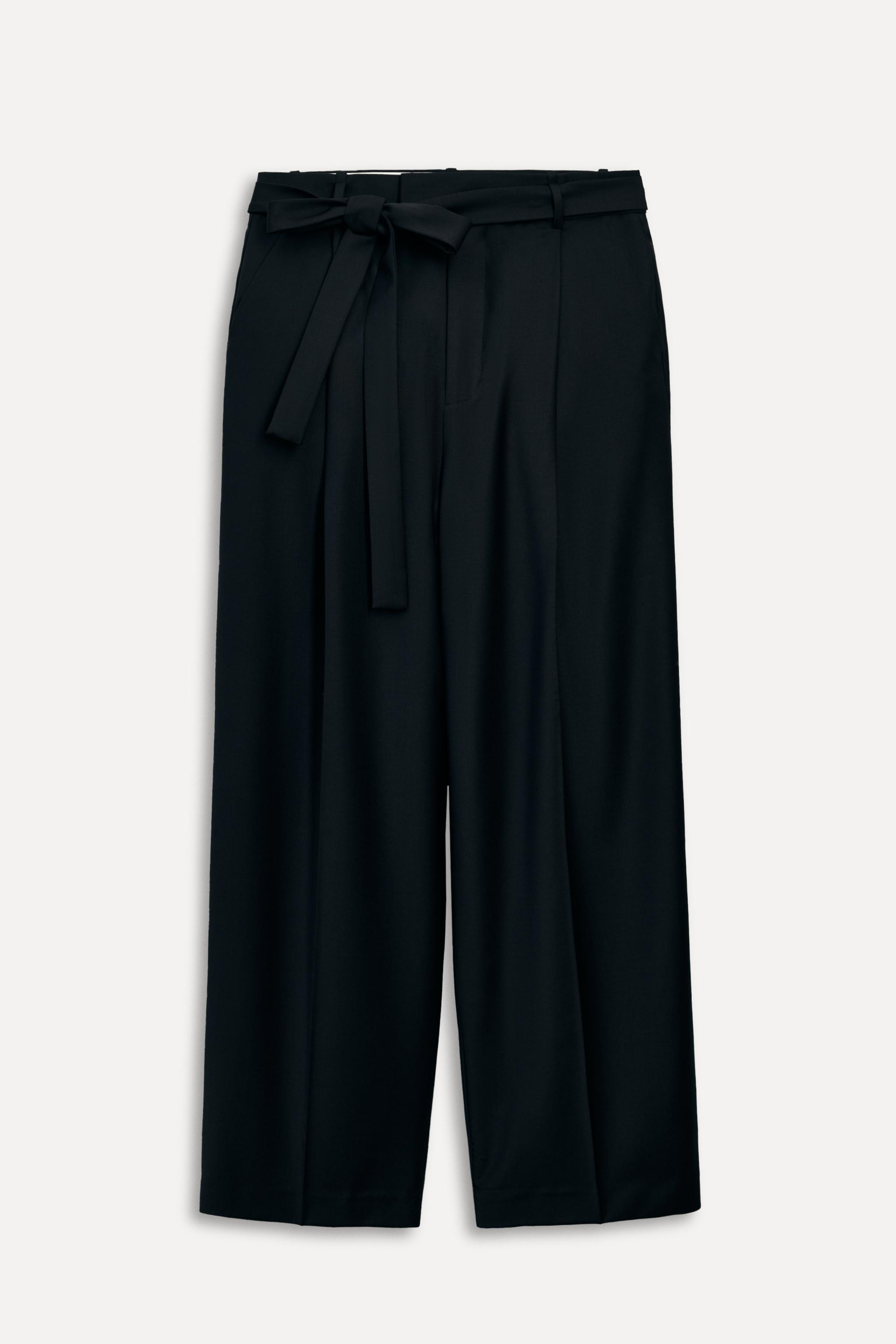 50TH ANNIVERSARY WOOL BLEND BELTED PANTS