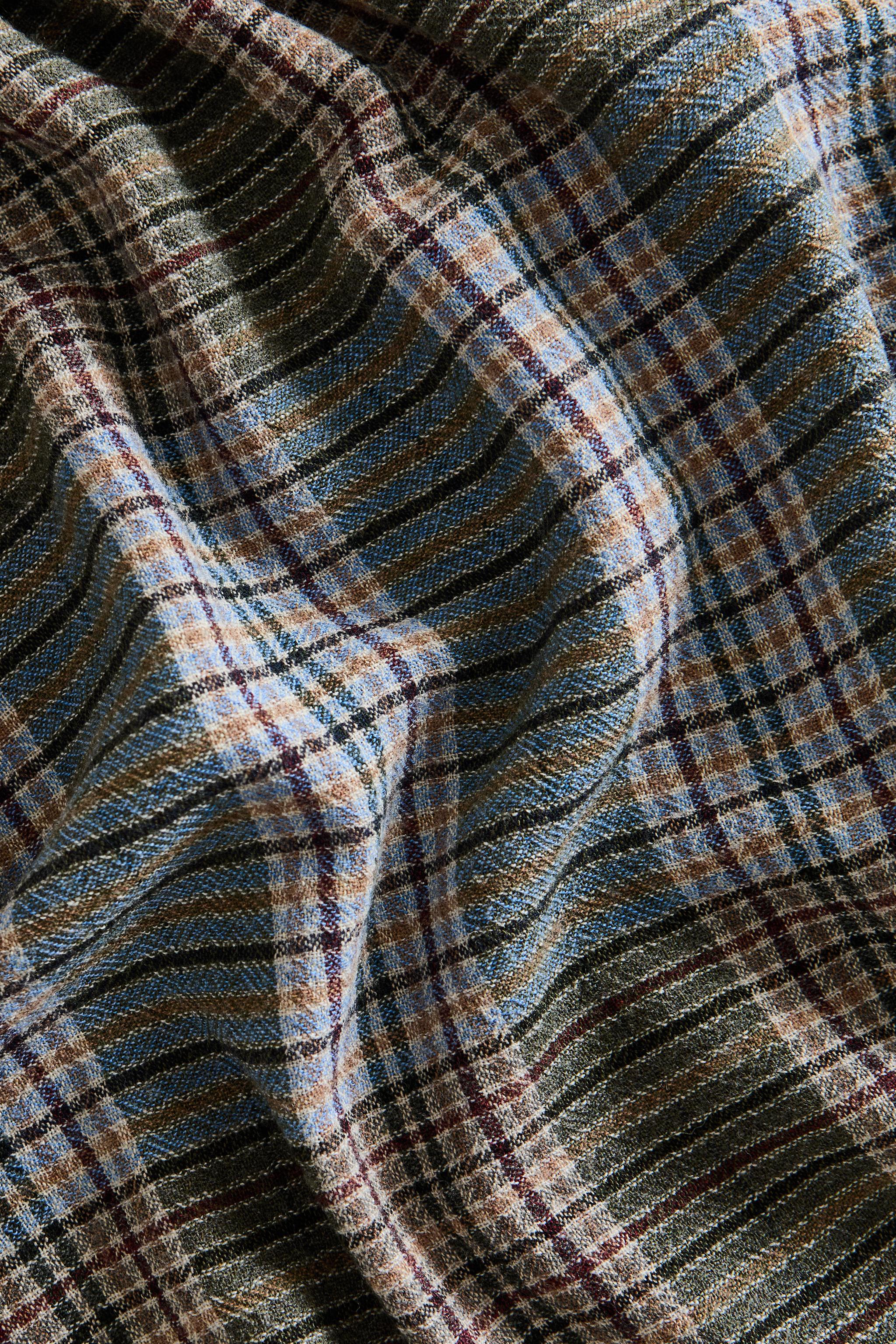 PLAID LAINE CARREAUX