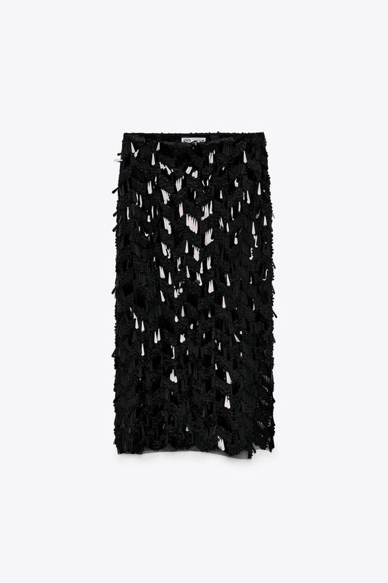 Εικόνα 3 του ΜΙΝΤΙ ΦΟΥΣΤΑ ΜΕ ΠΟΥΛΙΕΣ από Zara