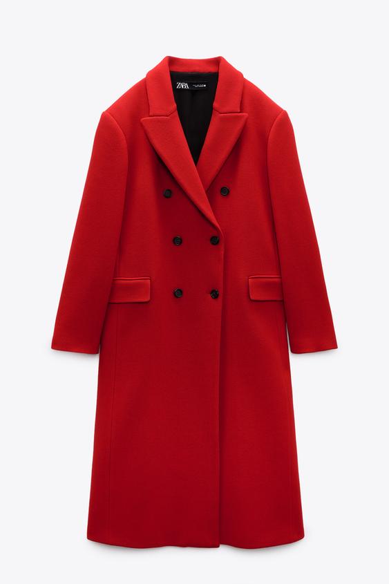 Image 9 of WOOL BLEND MASCULINE COAT from Zara