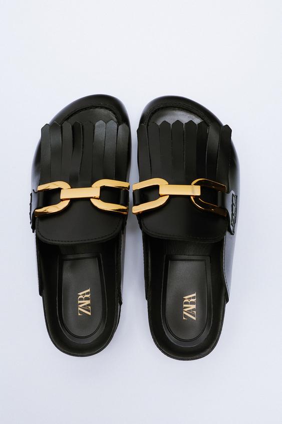 Εικόνα 2 του ΔΕΡΜΑΤΙΝΟ ΣΑΜΠΟ ΜΕ ΚΡΟΣΣΙΑ ΚΑΙ ΑΓΚΡΑΦΑ από Zara